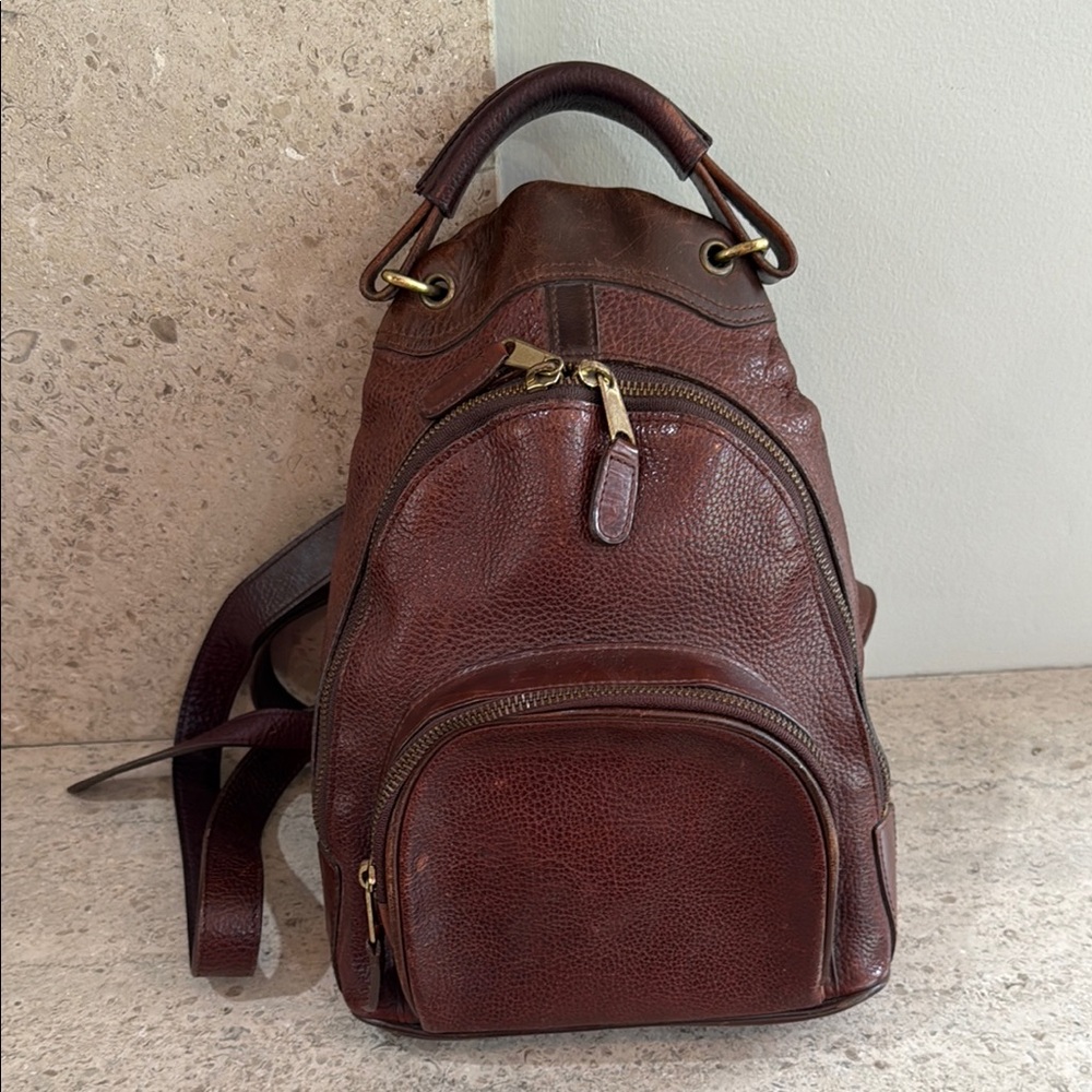 M. London Leather Backpack